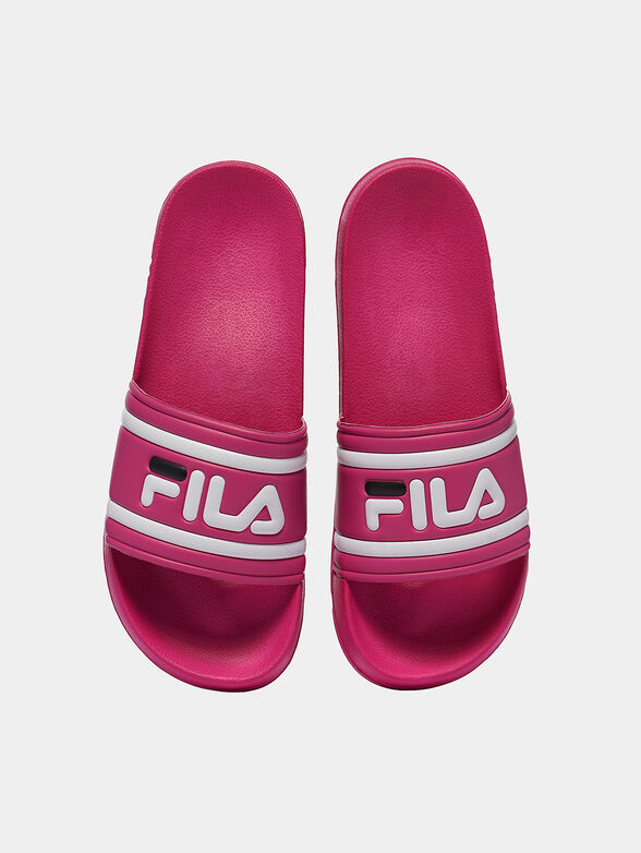 MORRO BAY Black slippers with logo - 4