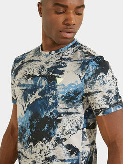 ROWLAND T-shirt with print in blue color - 5
