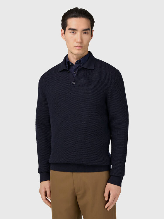 Textured wool sweater  - 1