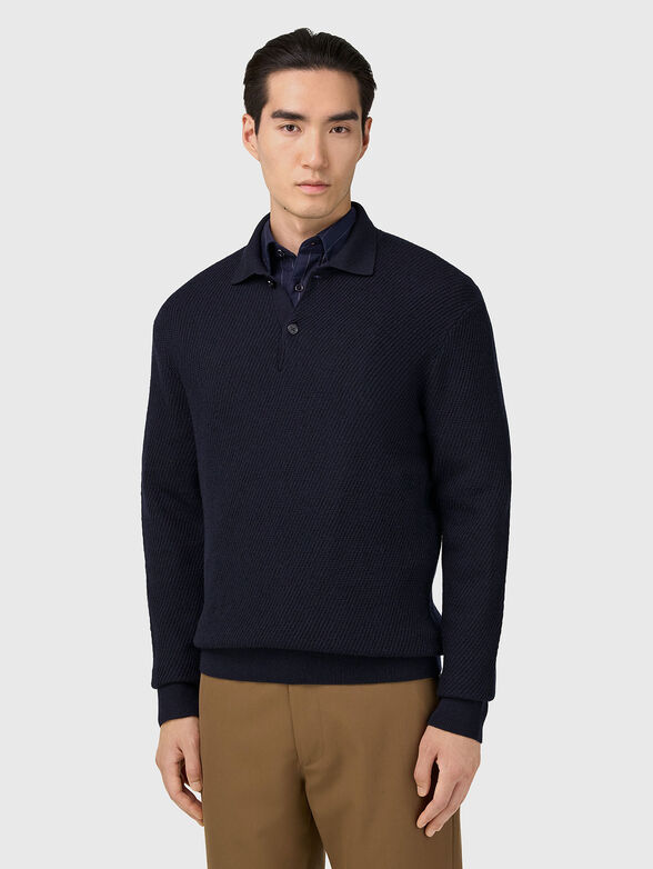 Textured wool sweater  - 1