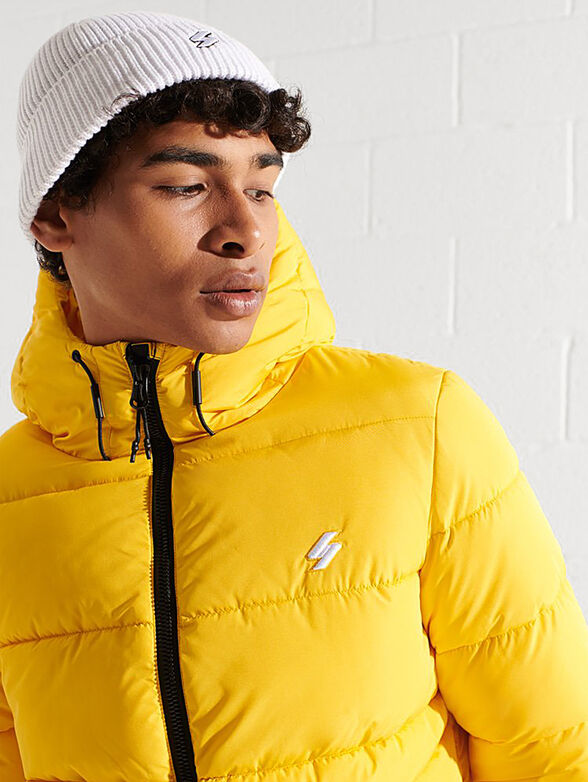 Padded jacket with a hood  - 5