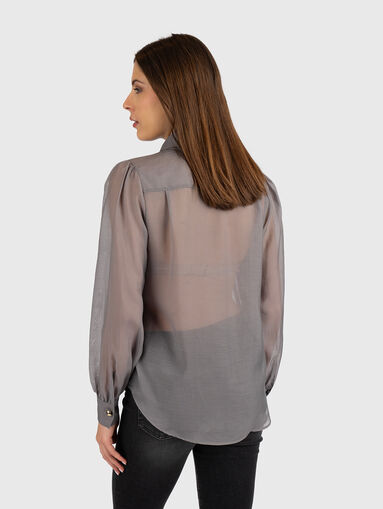 ELEGANT shirt with accent ribbon - 3