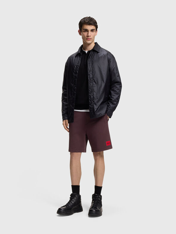 Cotton sports shorts with logo - 4