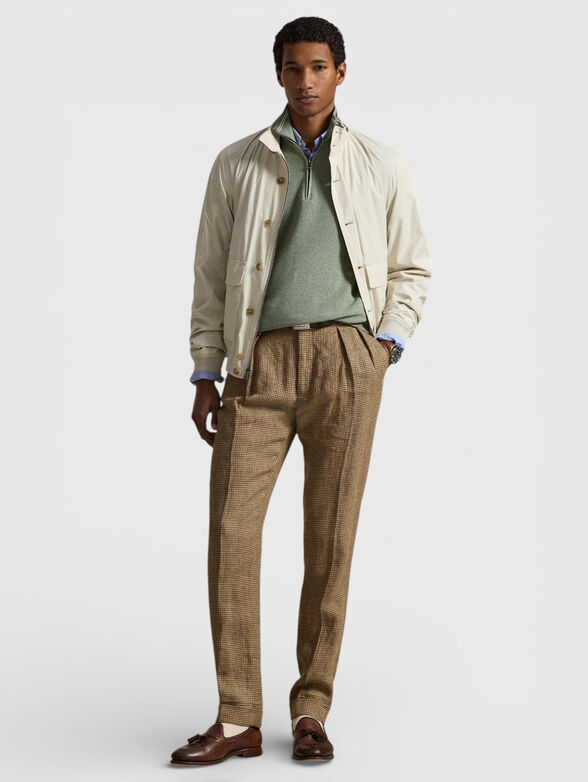 Logo-detail sweater with zip - 2