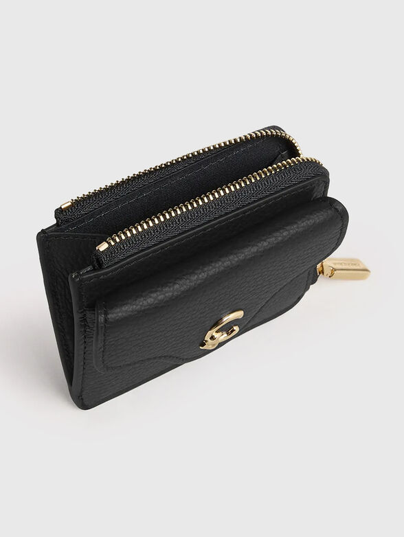 Leather cardholder with logo - 3