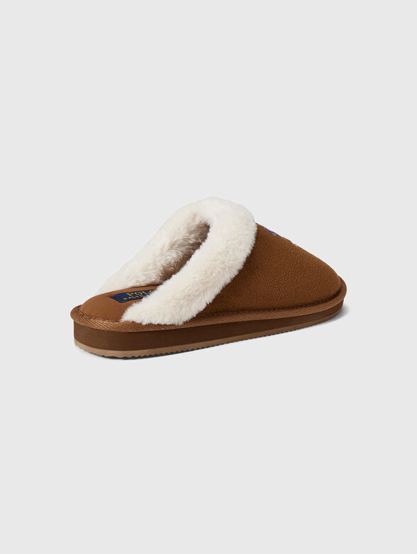 Brown slippers POLO BEAR - 4