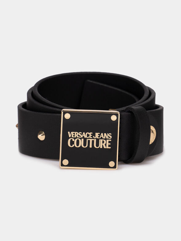 Belt with square logo buckle - 1