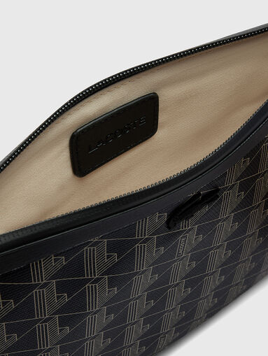 Clutch with monogram logo print - 5