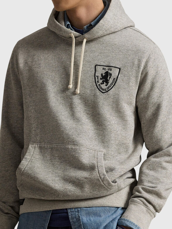 Hooded sweatshirt with logo detail - 4
