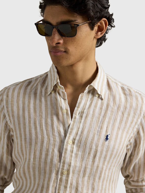 Striped linen shirt - 3