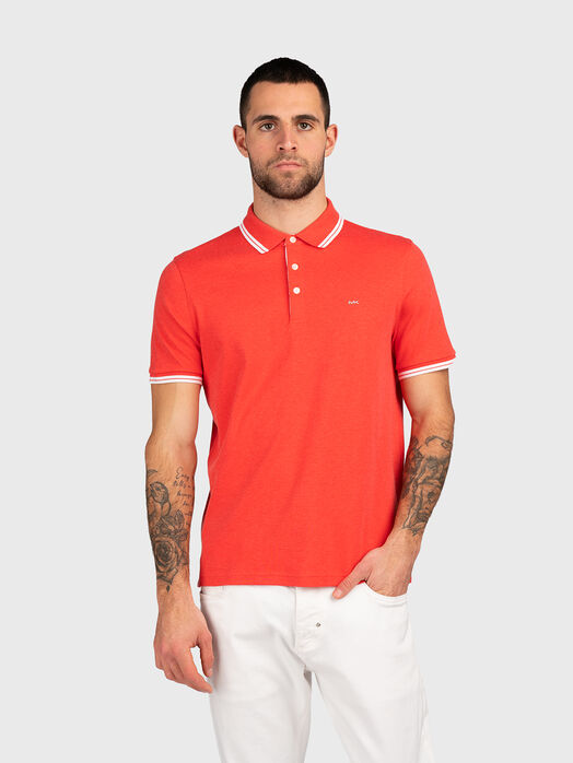 Polo shirt with contrast stripes