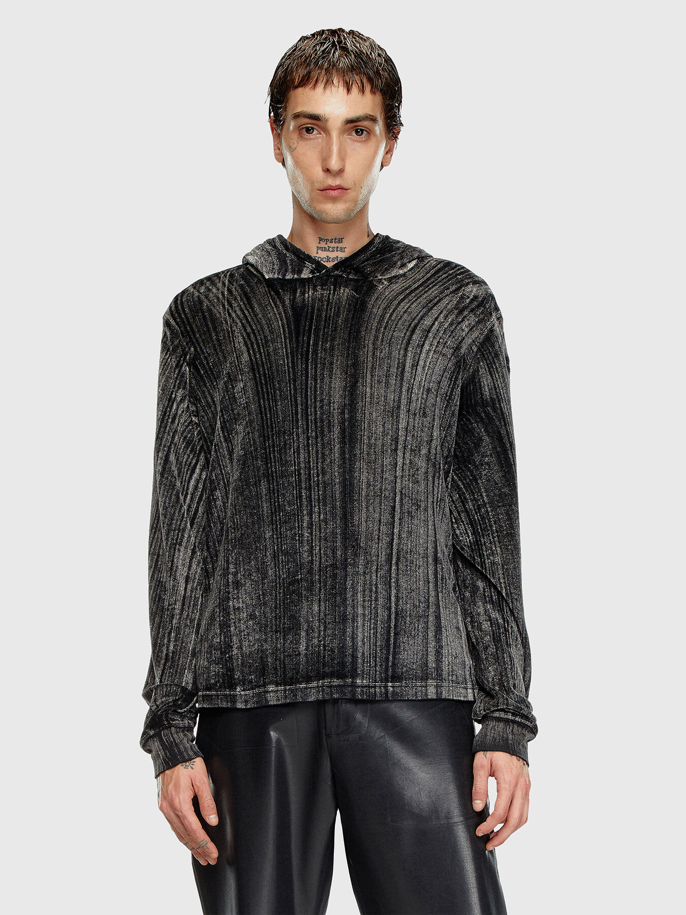 T-VELJUST-LS-HOOD sweatshirt brand DIESEL