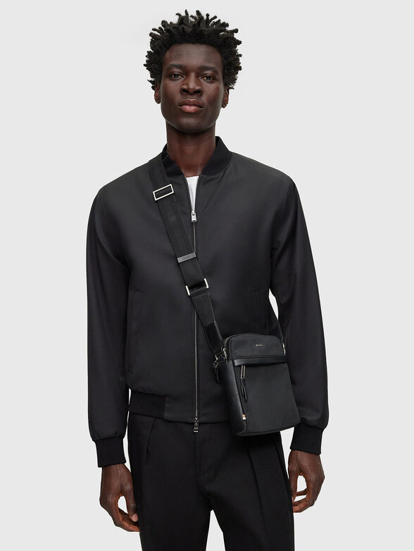 Black logo crossbody bag  - 2
