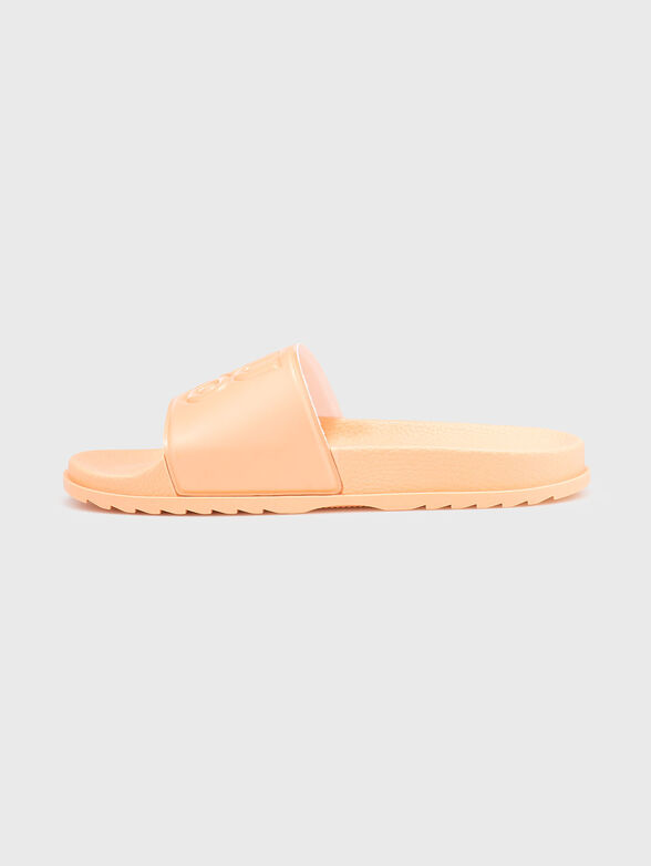 Beach slippers with logo detail in black - 4