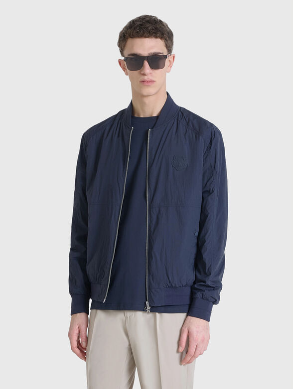 Dark blue bomber jacket with patch  - 3