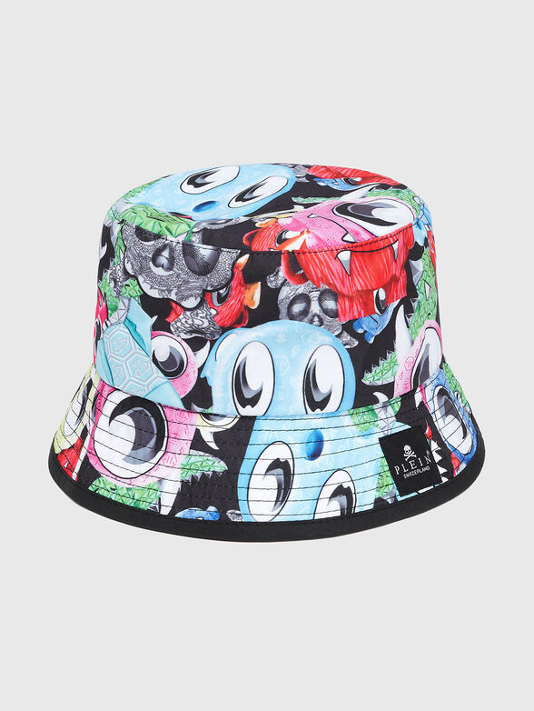 Bucket hat with multicolour print - 2