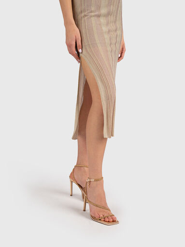 Midi dress with lurex threads - 4