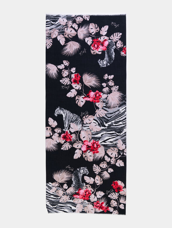 Scarf with floral print - 2