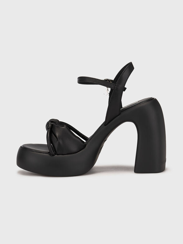 ASTRAGON HI black heeled sandals - 4