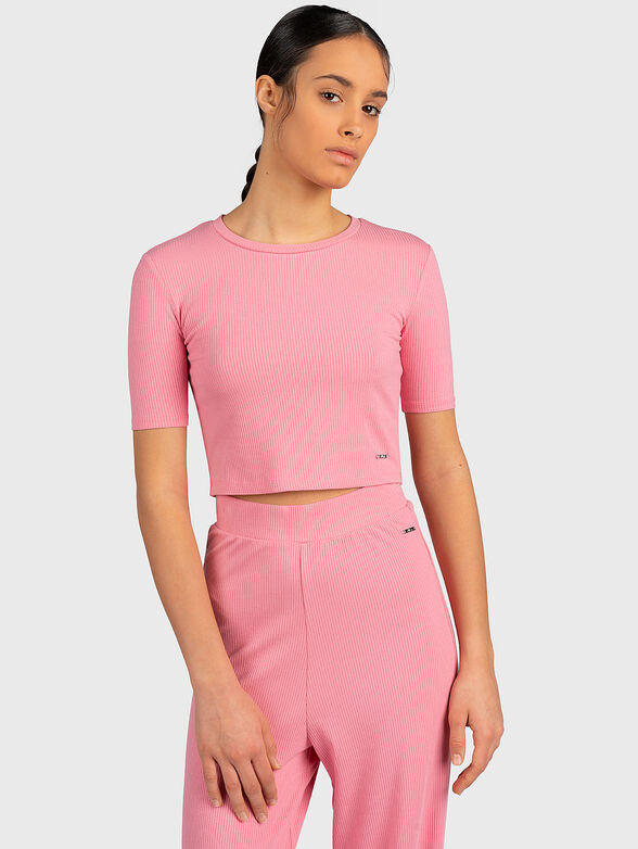 ELWYN cropped T-shirt - 1