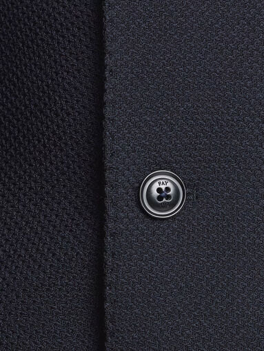 Single-breasted wool jacket - 4