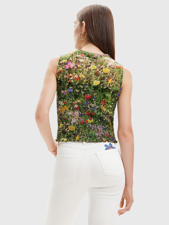 CATANIA top with floral print - 3