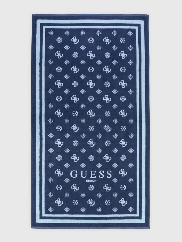 Beach towel with monogram logo - 1