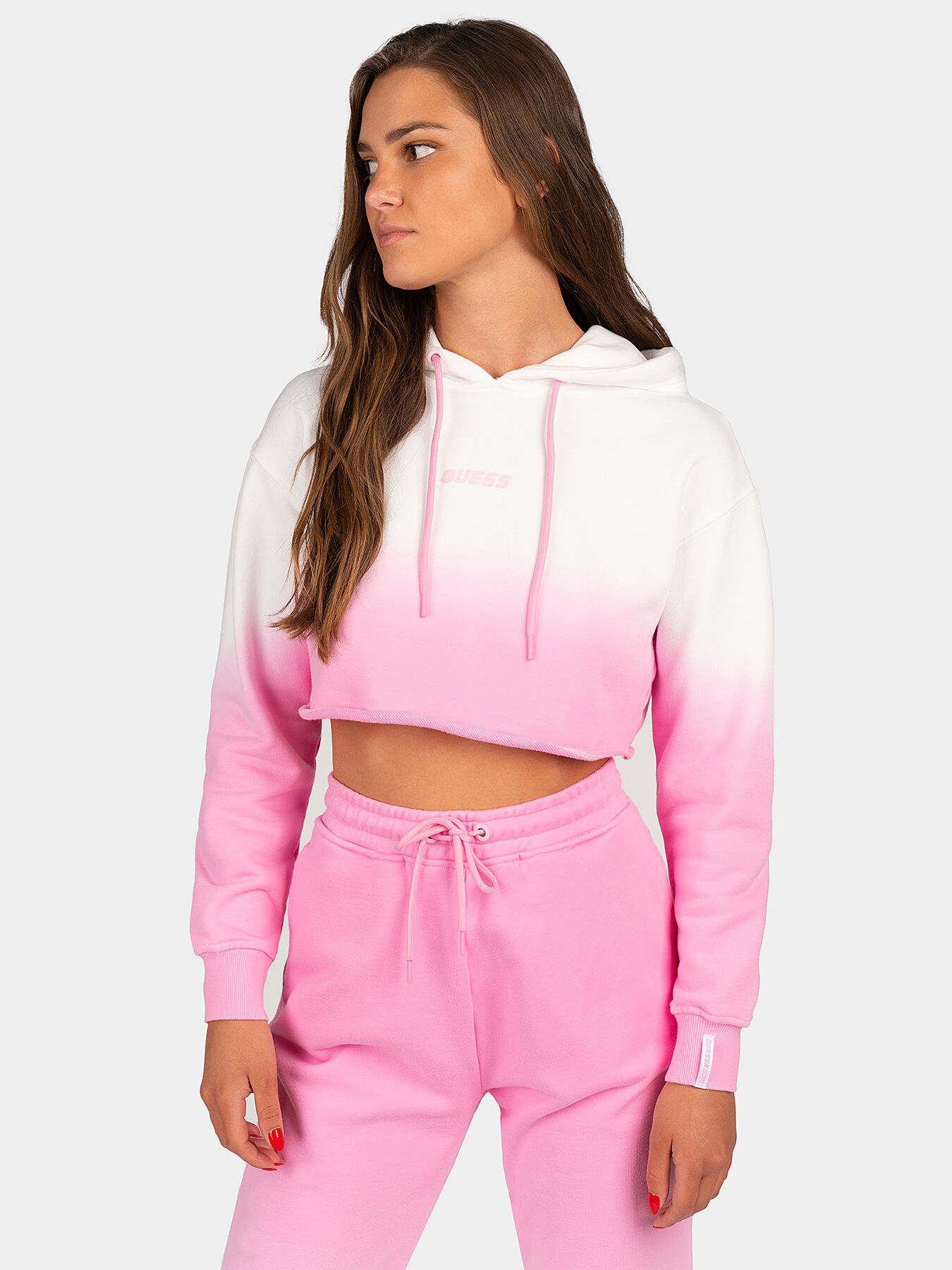 Guess cropped hoodie online