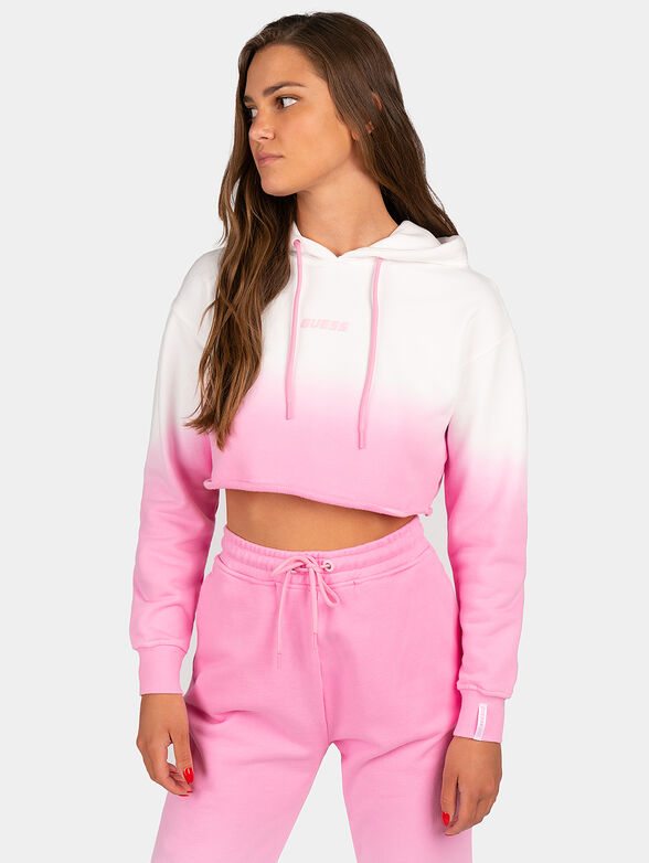 ANISE cropped sweatshirt with ombre effect - 1