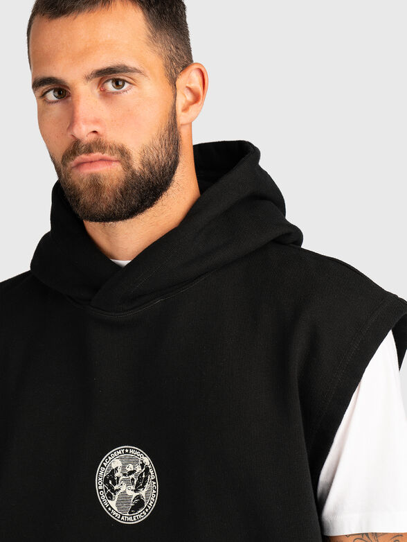 Sleeveless cotton sweatshirt - 3