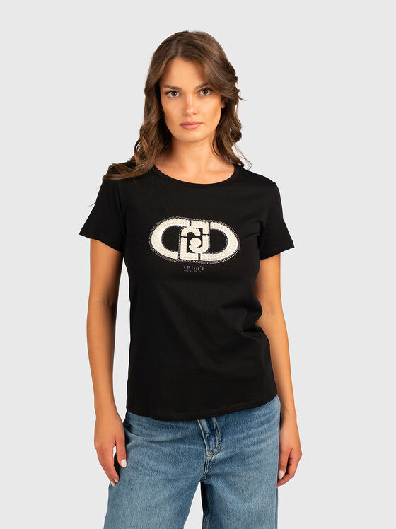 Cotton T-shirt with logo - 1