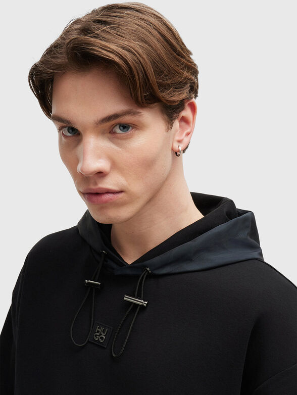 DITCHENO hooded sweatshirt with laces - 4