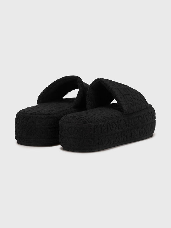 VERANDA slippers with monogram accent - 3