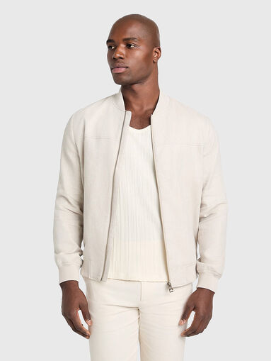 Herringbone bomber jacket - 4