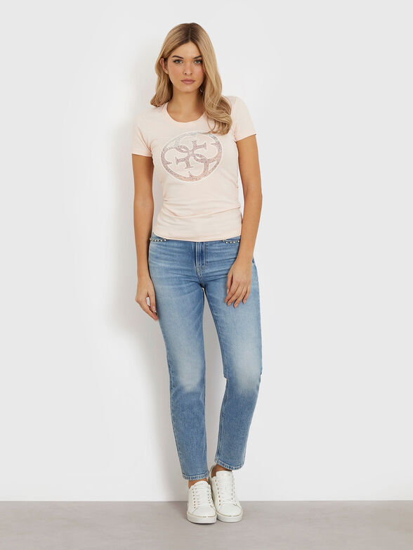 Crystal embellished T-shirt - 2
