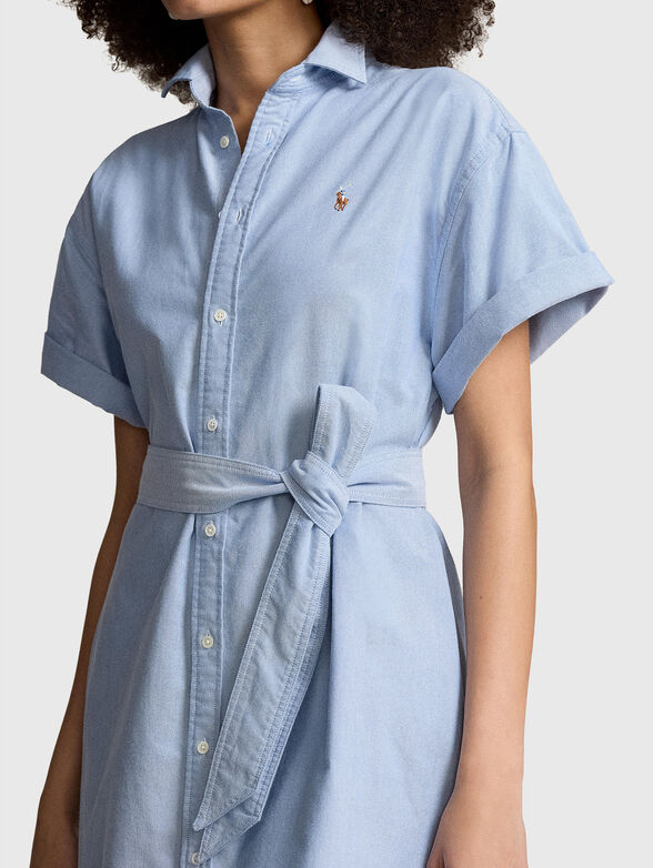Short sleeve Oxford dress - 4