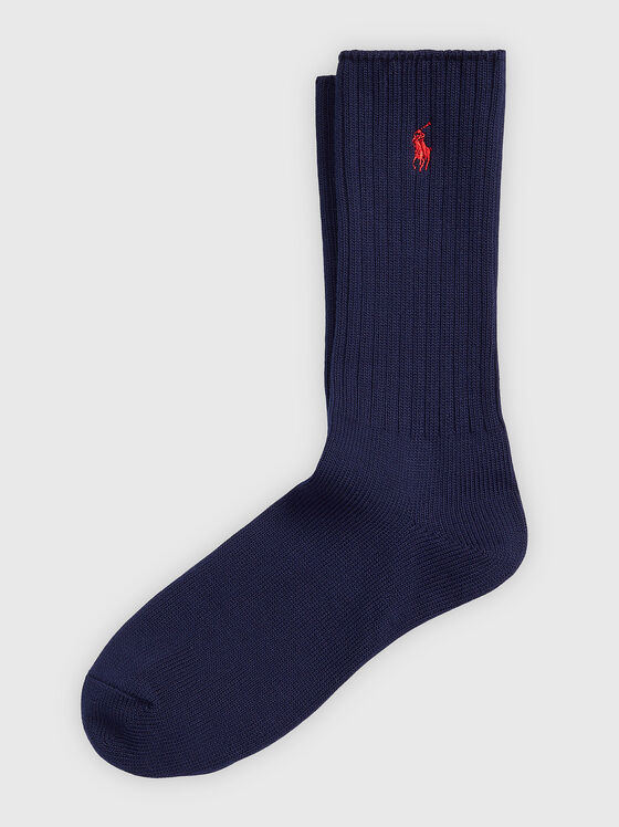 Чорапи COLOR SHOP с лого акцент - 1