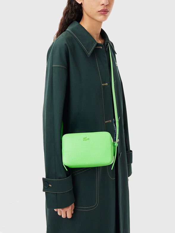 Leather crossbody bag with logo - 2