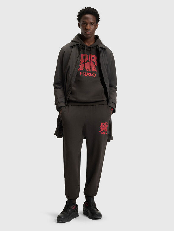 HUGO x RB cotton sweatshirt with hood - 2