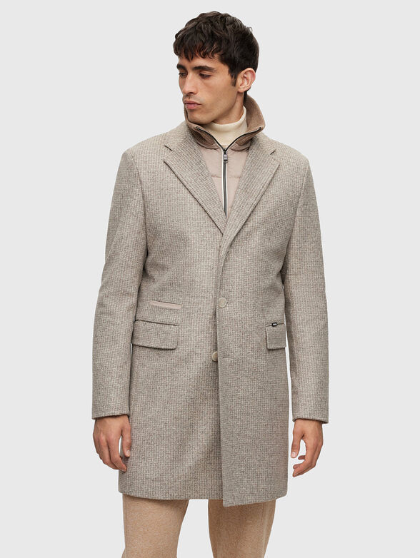 Coat in wool blend - 1
