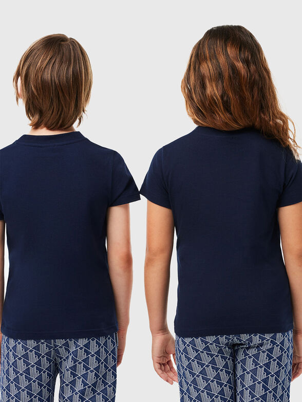 Dark blue t-shirt with logo  - 1