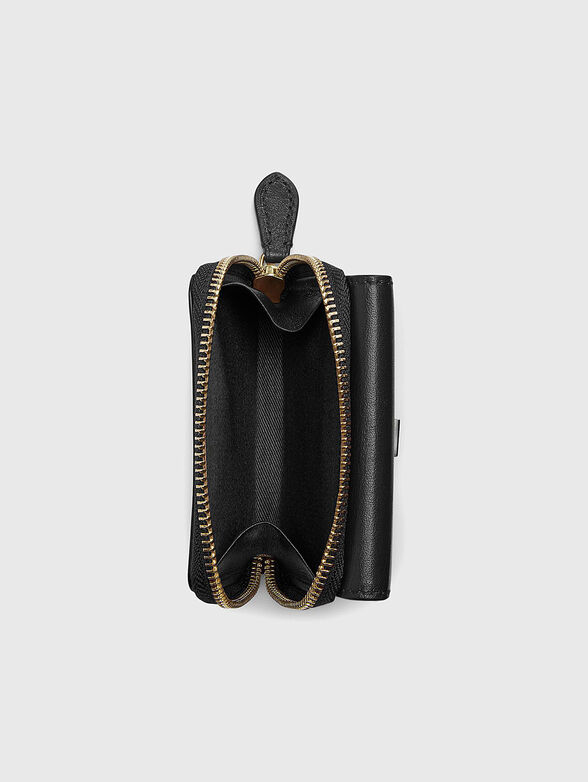 Leather wallet with logo detail - 4