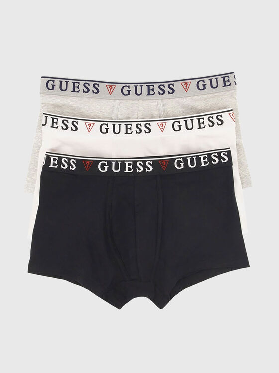 Set of three cotton boxer shorts - 1