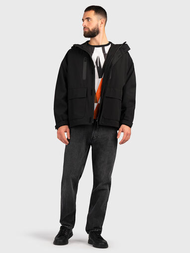 Grey jeans with logo patch - 4