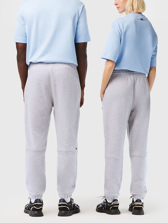 Sports trousers with accent logo  - 2