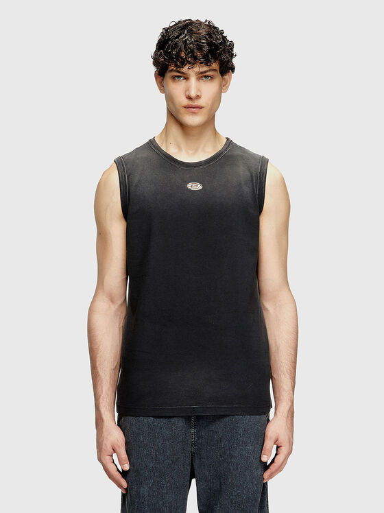 T-BRICO-NEW cotton top with logo detail - 1