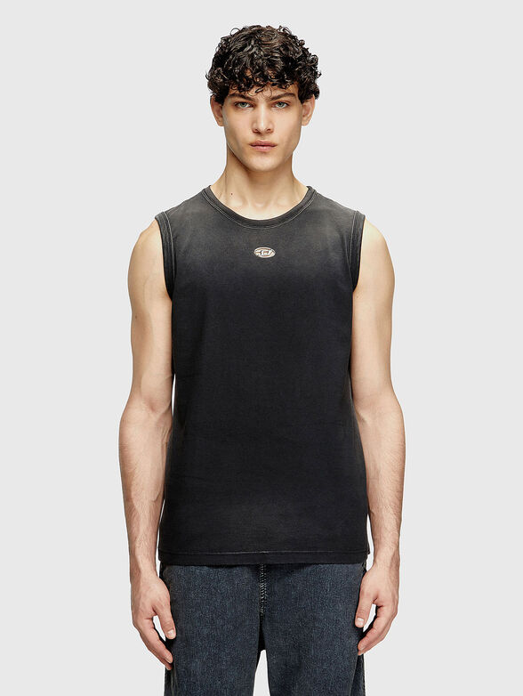 T-BRICO-NEW cotton top with logo detail - 1