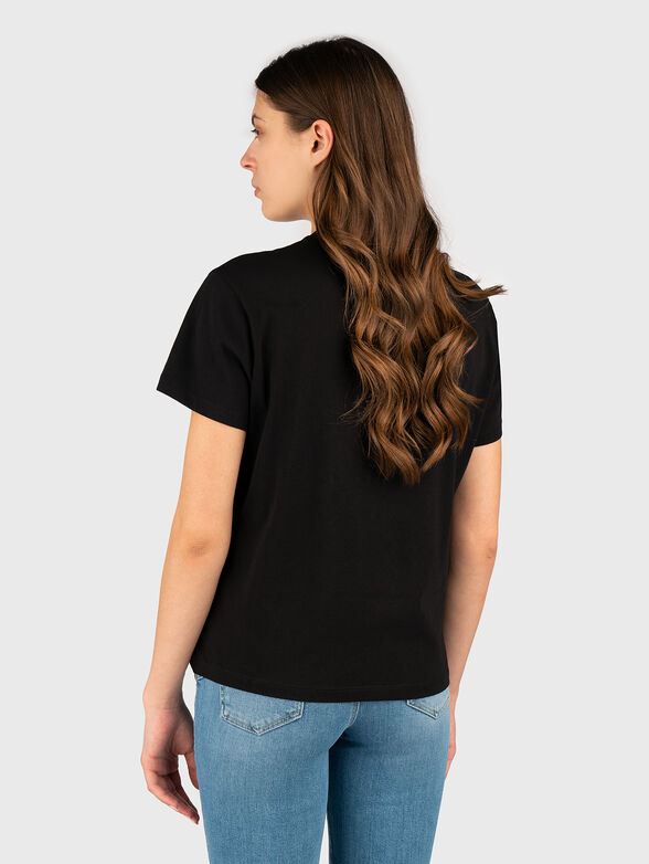 Black T-shirt with sequins - 2