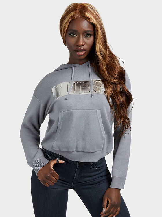 Пуловер GEMMA с качулка и лого - 1