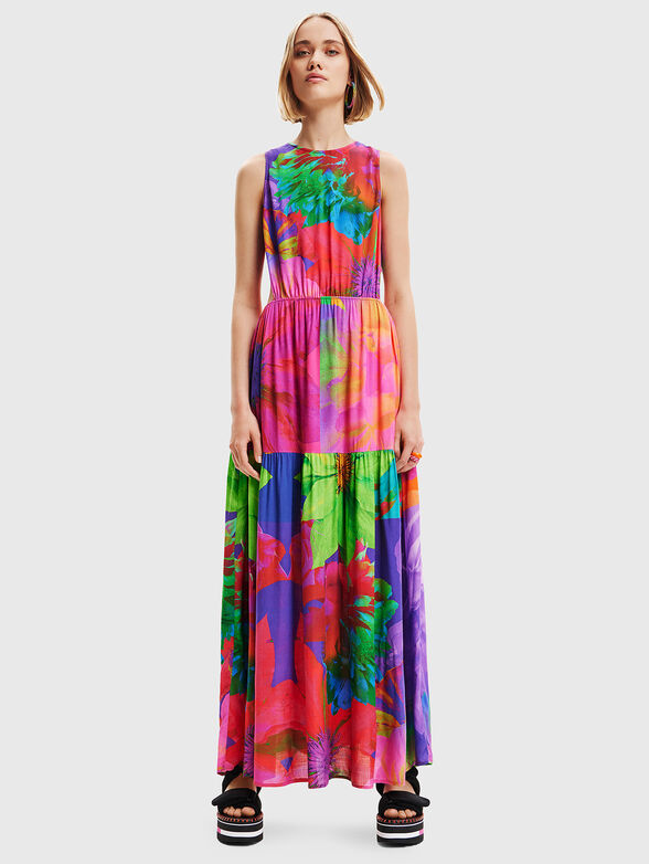 SANDALL maxi dress with abstract print - 1